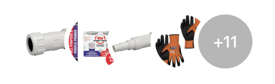 Lowe's PVC Pipe Repair Collection - All parts needed for this DIY project